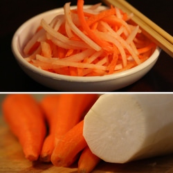 Pickled Carrots and Daikon