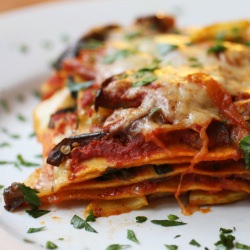 Lasagna with Shiitake Mushrooms