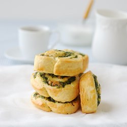 Spinach, Feta and Walnut Scrolls