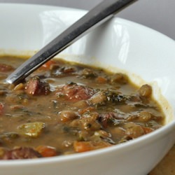 Lentil Sausage Soup