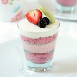 Berry Mousse & Lemon Poppy Seed Cake