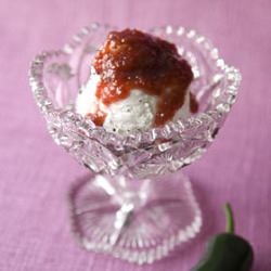 Habanero Jam On Vanilla Ice Cream