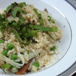Risotto with Ramps and Porcini