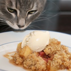 Old-Fashioned Apple & Cherry Crisp