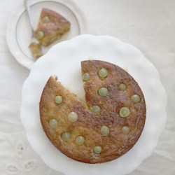Almond Cake with Grapes