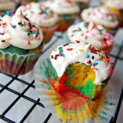 Rainbow Cupcakes