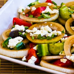 Greek Salad with Marinated Onions