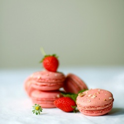 Macarons a la Fraise