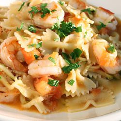 Shrimp and Zucchini with Bowties
