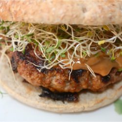 Turkey Burgers with Peanut Sauce