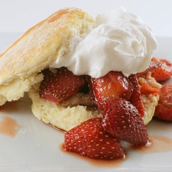 Balsamic Strawberry Shortcake