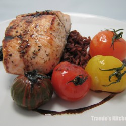 Salmon & Balsamic Soy Reduction