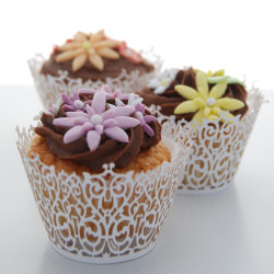 Flower Petal Cupcakes