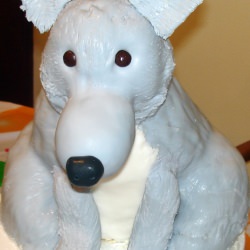 Sculpted Wolf Cake