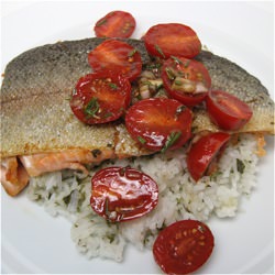 Trout with Rosemary Tomato Sauce