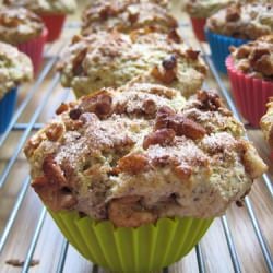 Rhubarb Cinnamon Streusel Muffins