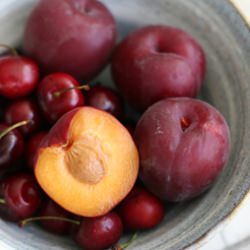 Apricot Cherry Upside-Down Cake