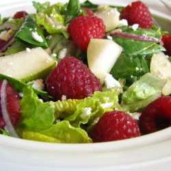 Mixed Greens with Raspberries