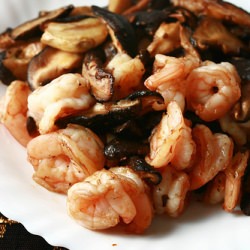 Shrimps & Shitake in XO Sauce