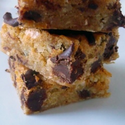 Coconut Chocolate Chunk Blondies