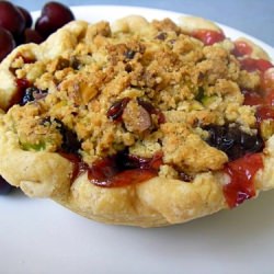 Cherry Pie with Pistachio Crumble