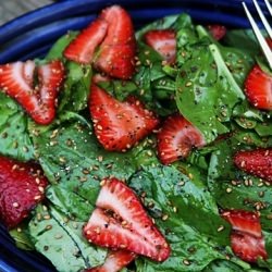 Spinach Strawberries Salad
