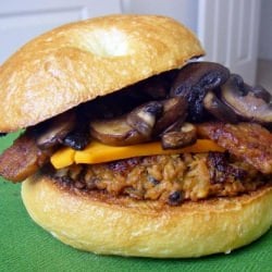 Vegan Bacon-cheddar Burger