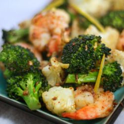 Roast Shrimp with Vegetables