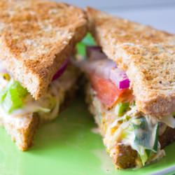Vegan Chicken-less Salad Sandwich