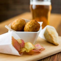 Scottish Eggs, Pasty, and Chips