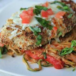 Chicken Parmigiana w/ Zucchini Noodles