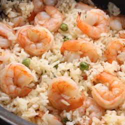 Shrimp, Peas and Rice