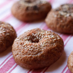 Whole Wheat and Rye Bagels