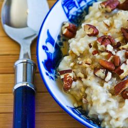 Steel Cut Oats with Agave and Nuts