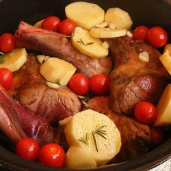Slow-cooked Lamb Shanks with Potato