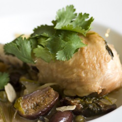 Braised Chicken with Cilantro & Fig