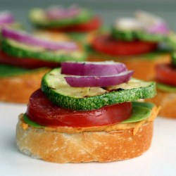 Open-Faced Veggie Sliders