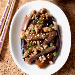 Eggplants with Sweet and Sour Sauce