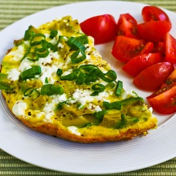 Feta and Avocado Frittata for Two