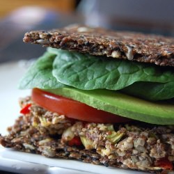 Raw Burgers on Raw Flax Bread