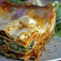 Asparagus & White Bean Lasagna
