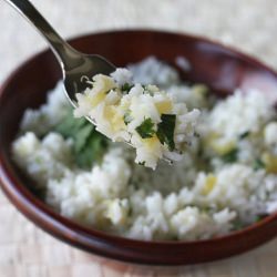 Lime-Cilantro Rice with Pineapple