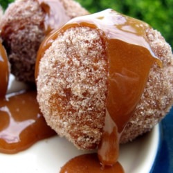 Cinnamon Sugar Donuts with Caramel