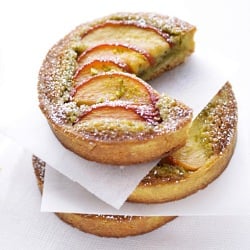 Nectarine Pistachio Frangipane Tart