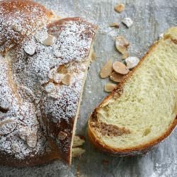 Braided Almond Brioche Bread