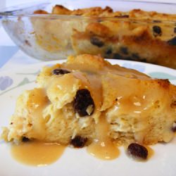Bread Pudding w/ Whisky Sauce