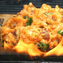 Cedar Plank Sweet Potatoes