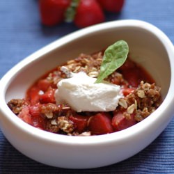 Simple Strawberry Rhubarb Crisp