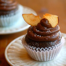 Chocolate Pluot Cupcakes