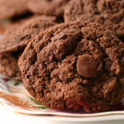 Chocolate Raspberry Truffle Cookies
